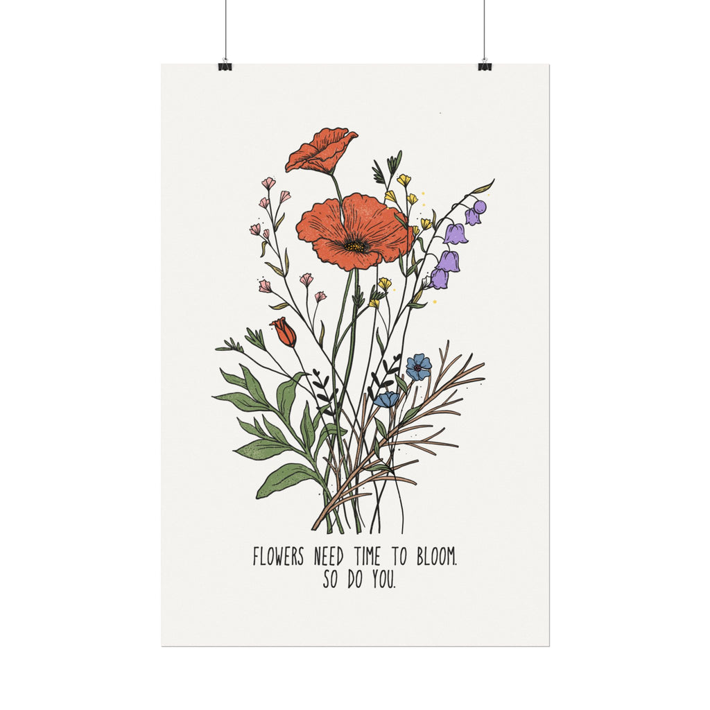 Botanical Motivational Wall Art Poster