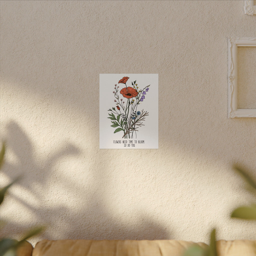 Botanical Motivational Wall Art Poster