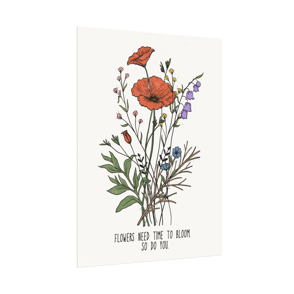 Botanical Motivational Wall Art Poster