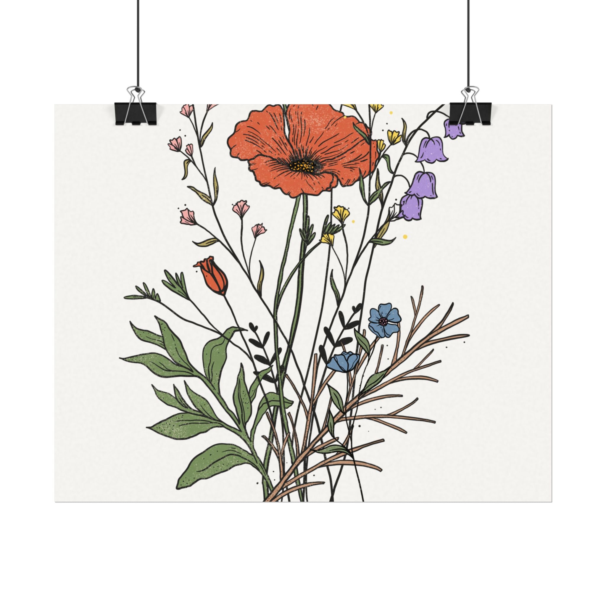 Botanical Motivational Wall Art Poster