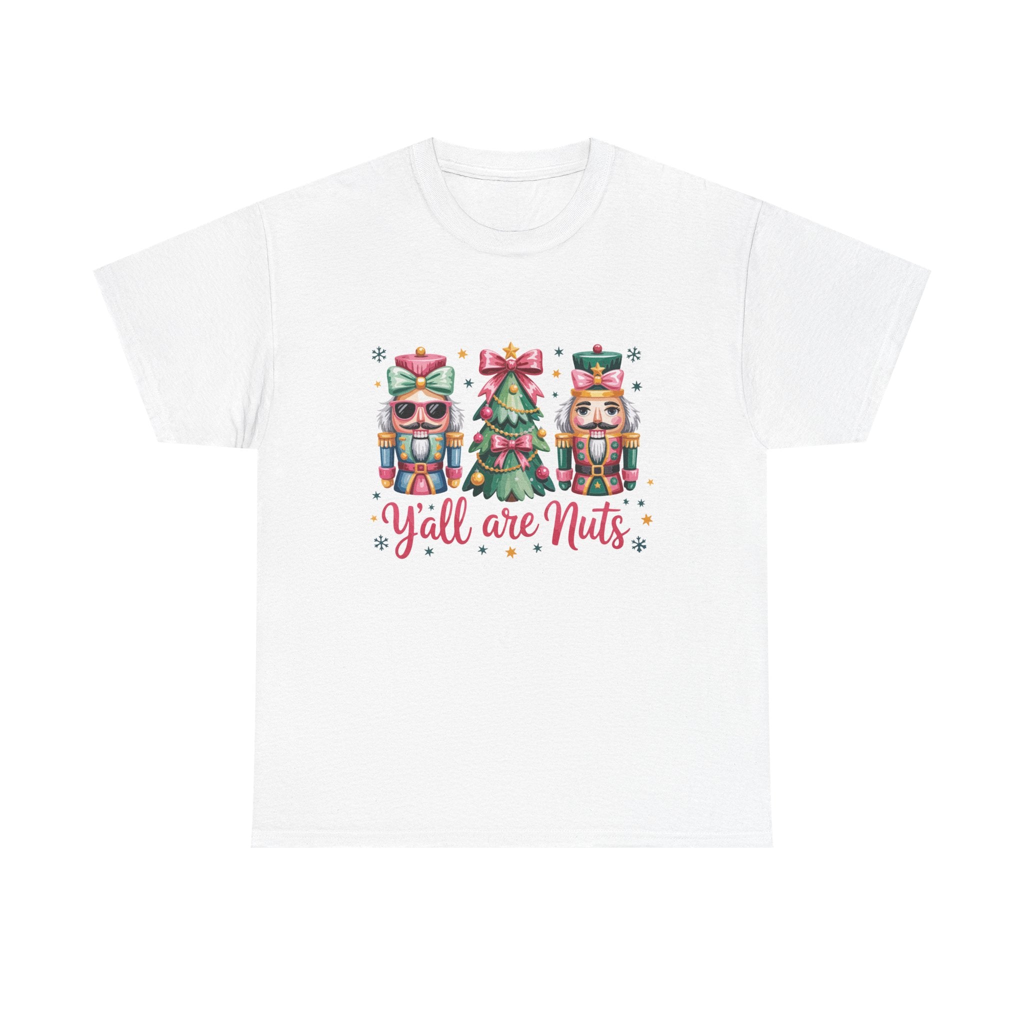 Festive Holiday Unisex Tee - 'Y'all Are Nuts' Christmas Shirt