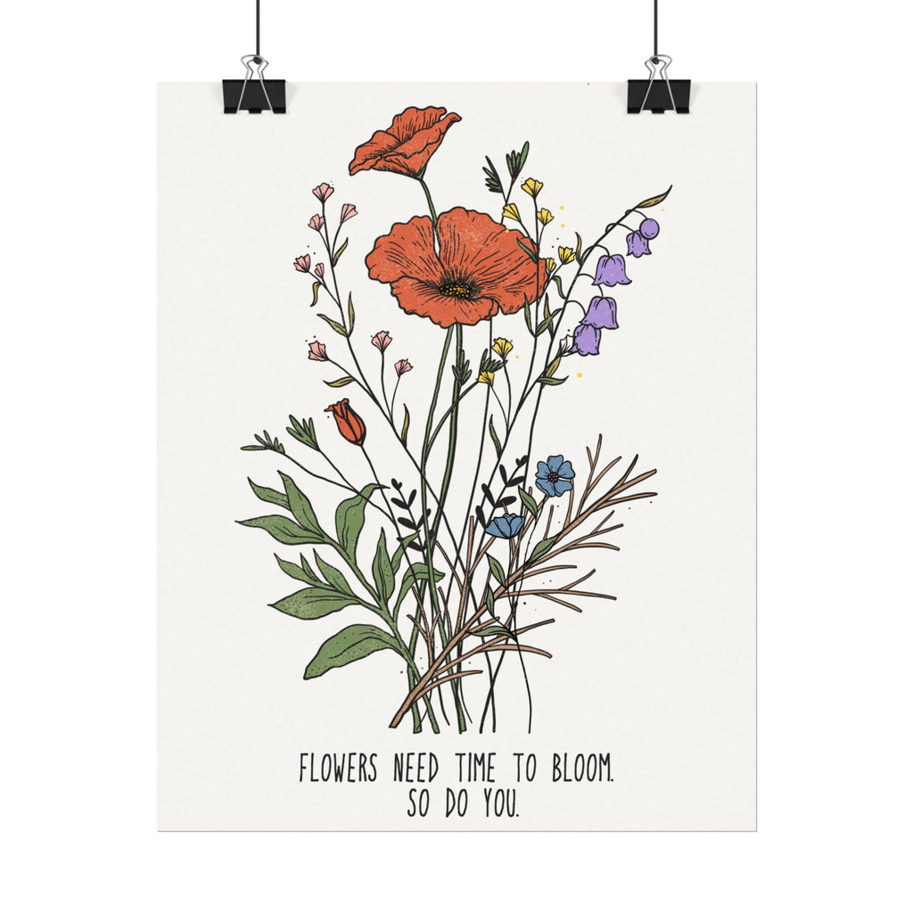 Botanical Motivational Wall Art Poster