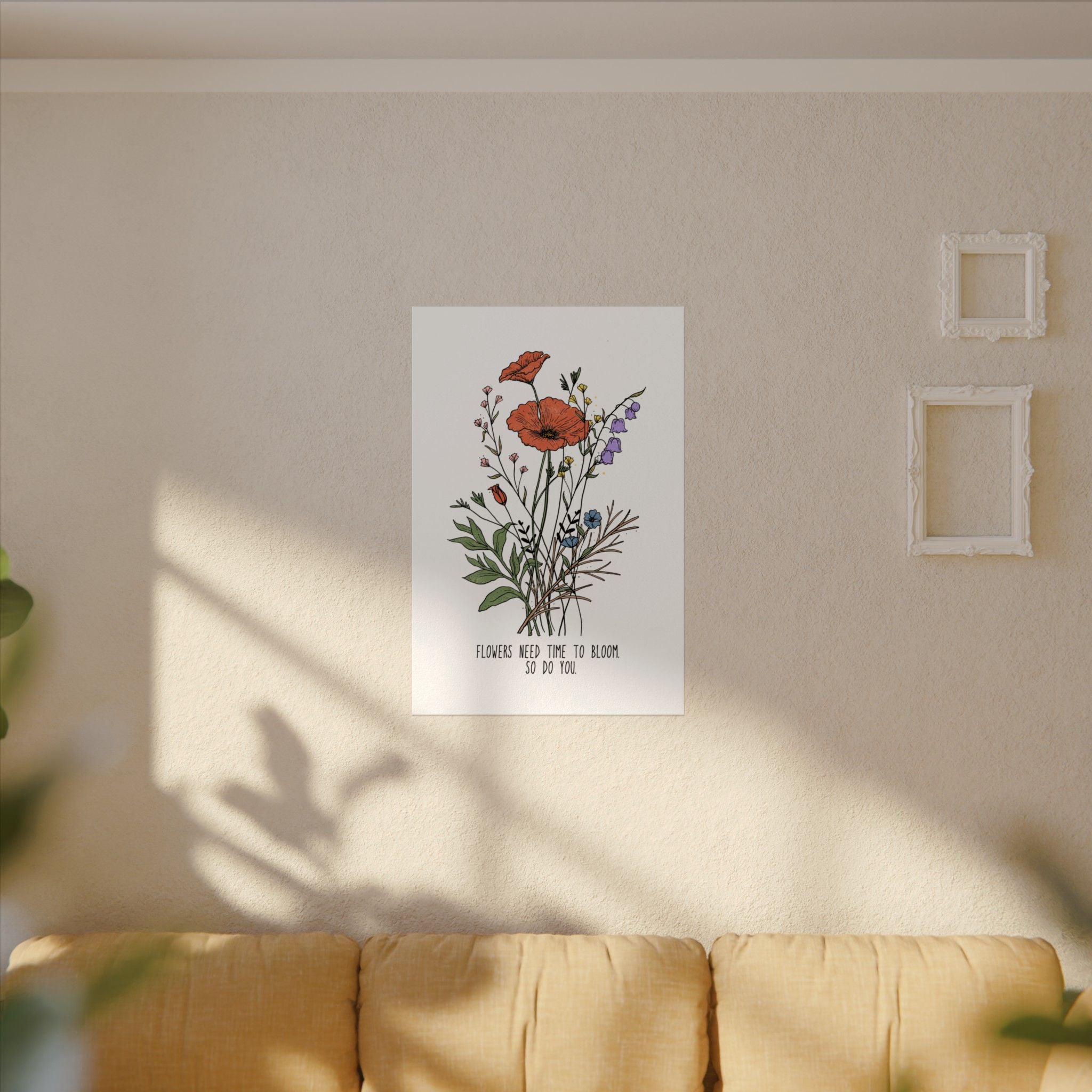 Botanical Motivational Wall Art Poster