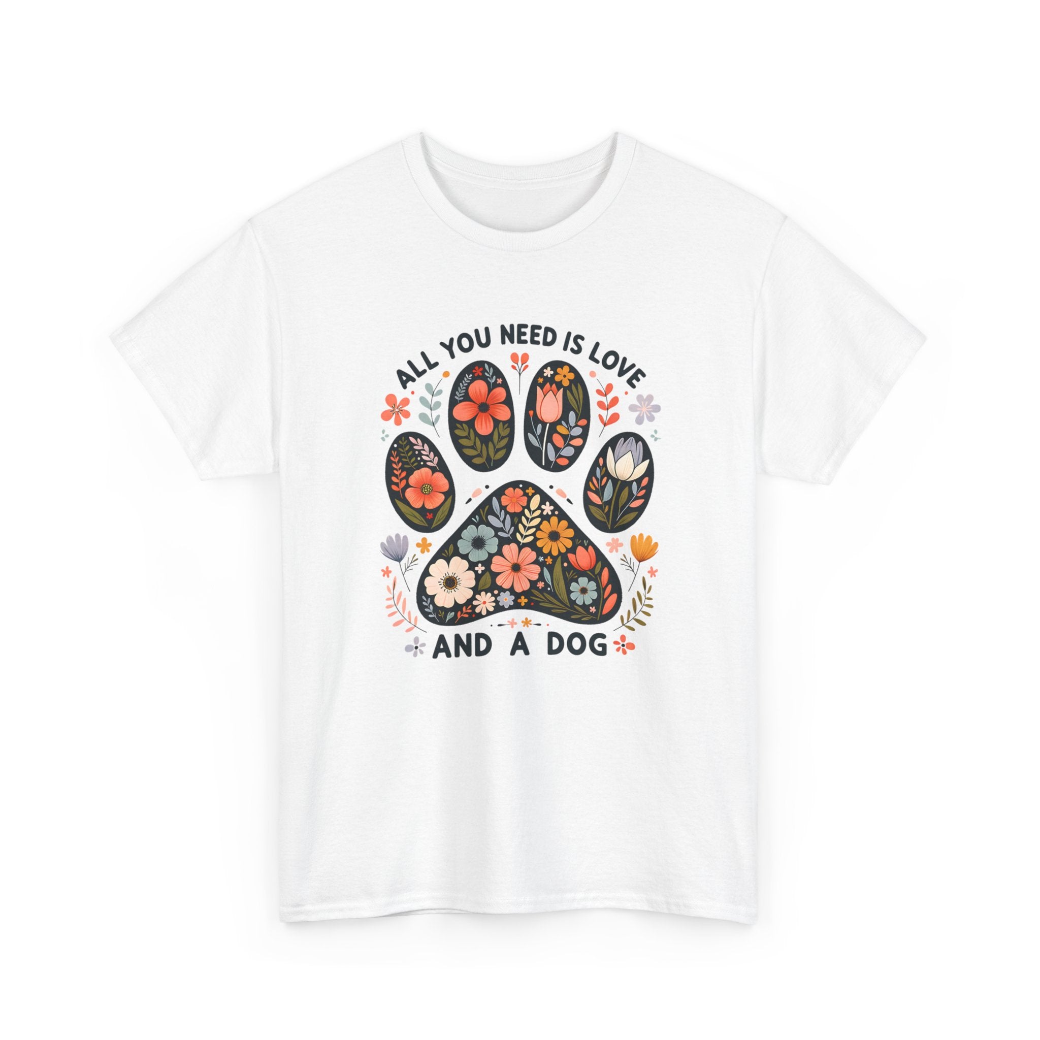All You Need is Love and a Dog Unisex Heavy Cotton Tee