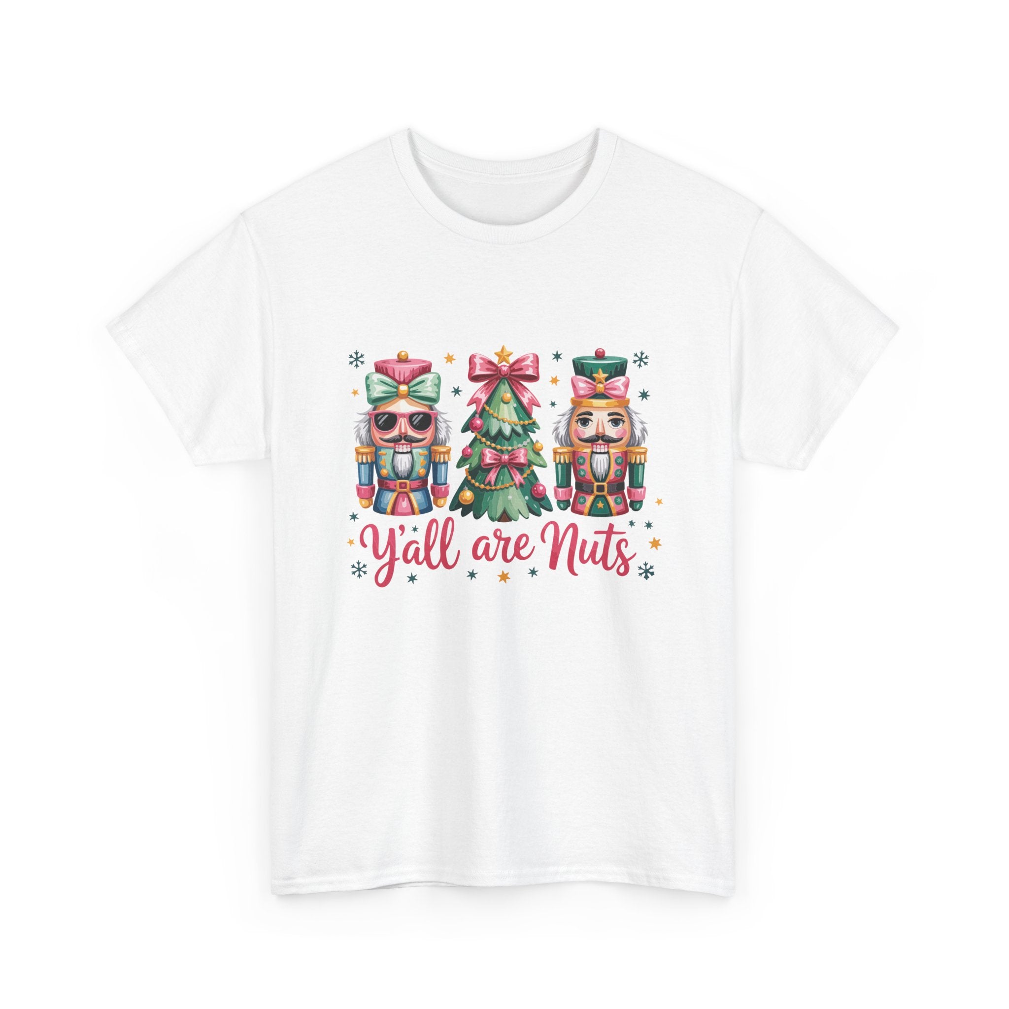 Festive Holiday Unisex Tee - 'Y'all Are Nuts' Christmas Shirt