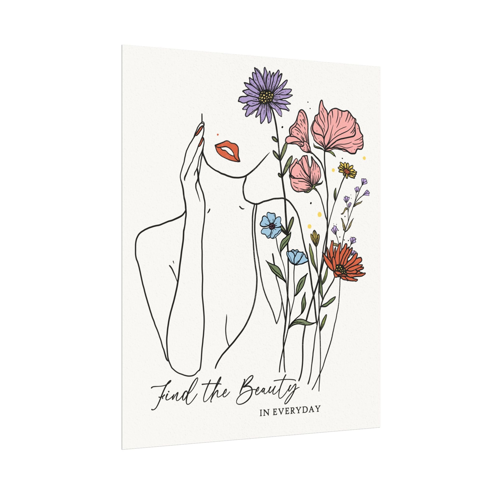 Watercolor Matte Poster - Find The Beauty In Every Day