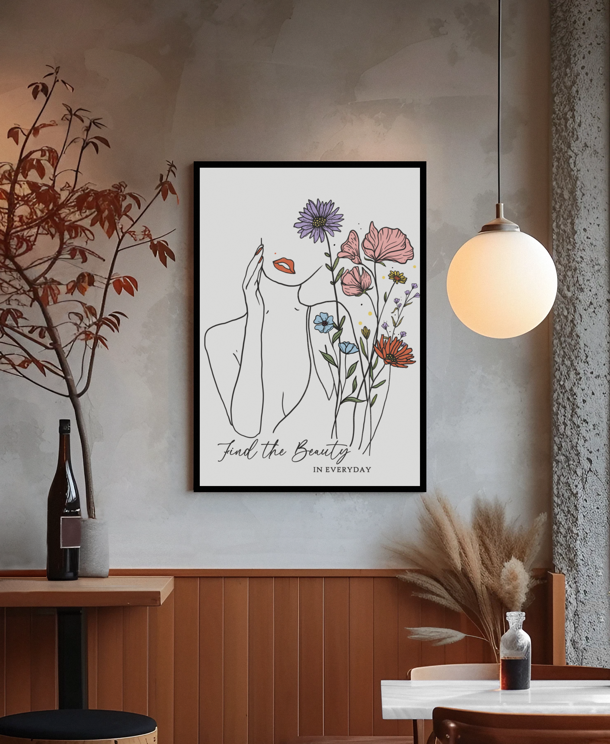 Watercolor Matte Poster - Find The Beauty In Every Day